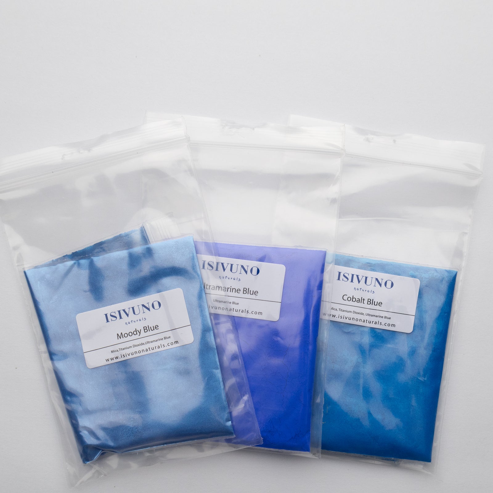 Isivuno Naturals Shades of Blue Mica Sampler Set