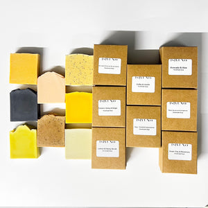 Handmade cold process soaps crafted with pure essential oils and nourishing natural ingredients.