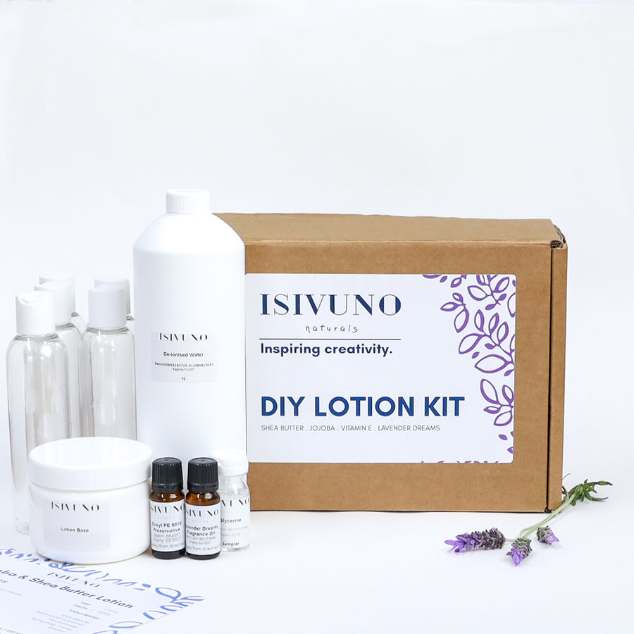 Shea Lavender Lotion Making Kit from Isivuno Naturals