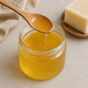 melted beef tallow ready for soap making, skincare and cooking