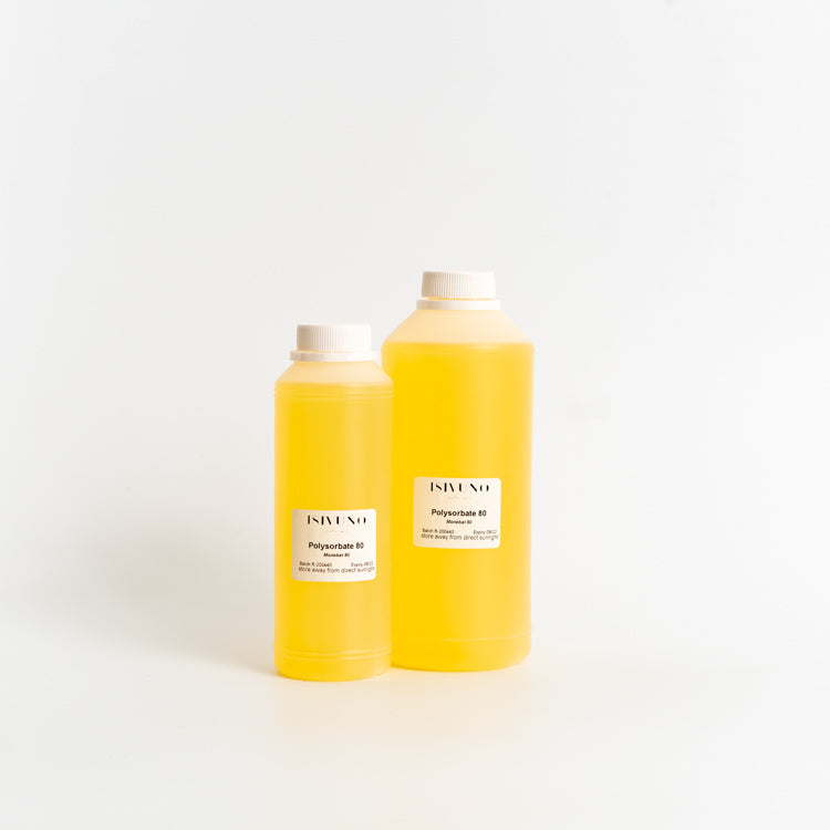 Polysorbate 80.  Emulsifier.  Oil in water.